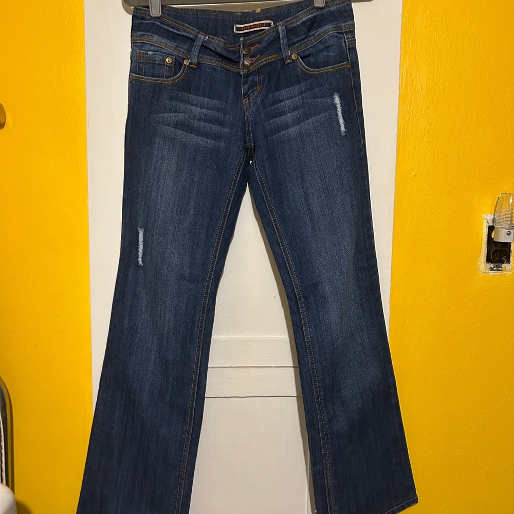 Younique Dark Blue Flared Jeans